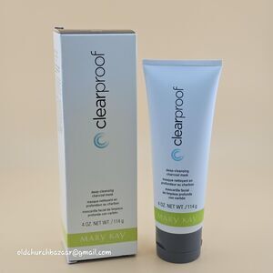 Mary Kay Clearproof Deep-Cleansing Charcoal Mask 4 OZ White Face Treatment